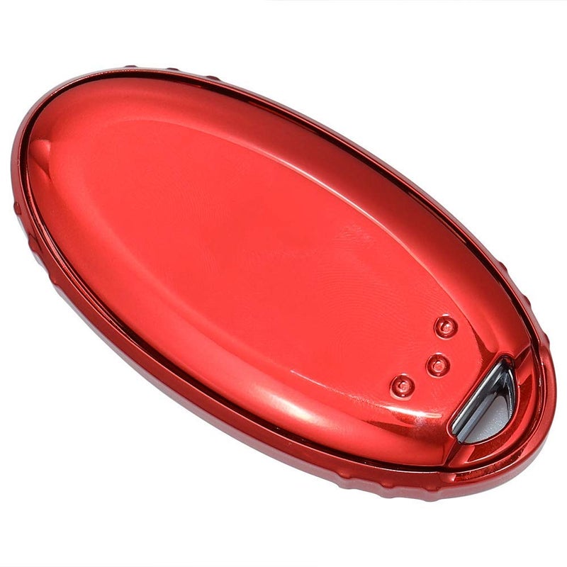 Lcyam Key Fob Cover Fits for Nissan Egg-Shaped Transmission 2022 Altima Leaf Titan Maxima Sentra X Trail Patrol Murano Serena Armada Versa, Red - Image 5